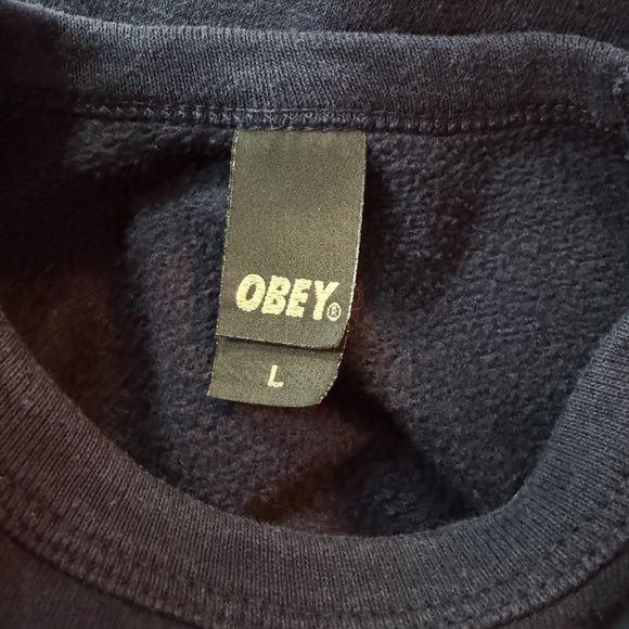 Obey Men's Billboard Crewneck Sweatshirt Size Large - Picture 3 of 5